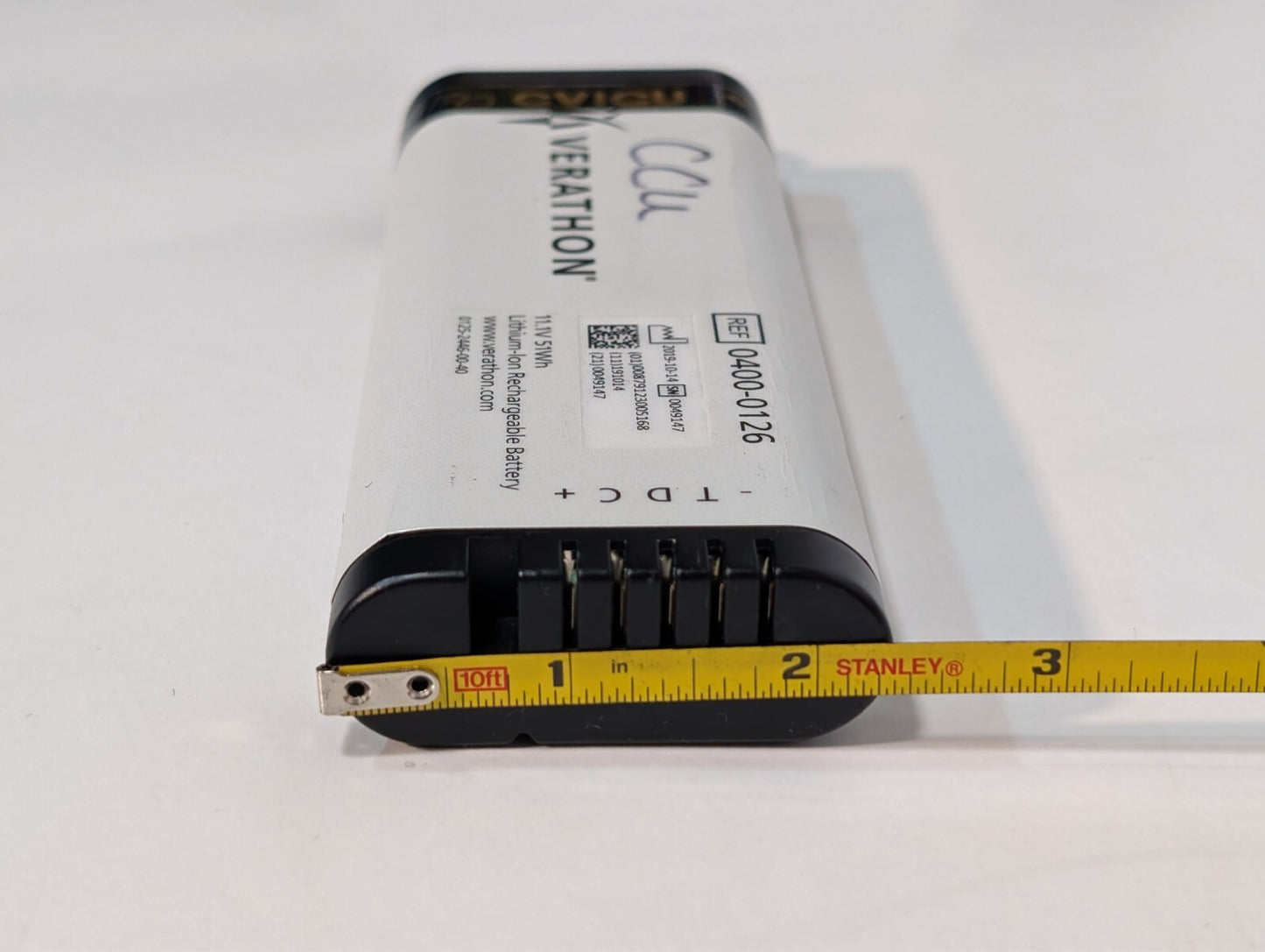 Verathon 0400-0126 11.1V 51Wh Rechargeable Battery for SM-206 0400-0126