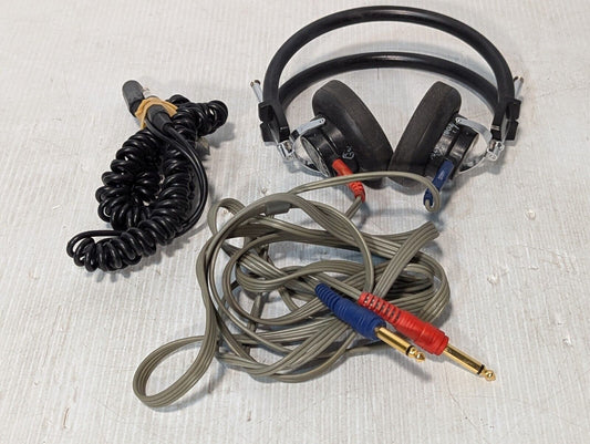Telephonics TDH-39P Audiometric Headphones with Coil Cable Extension - Free Ship