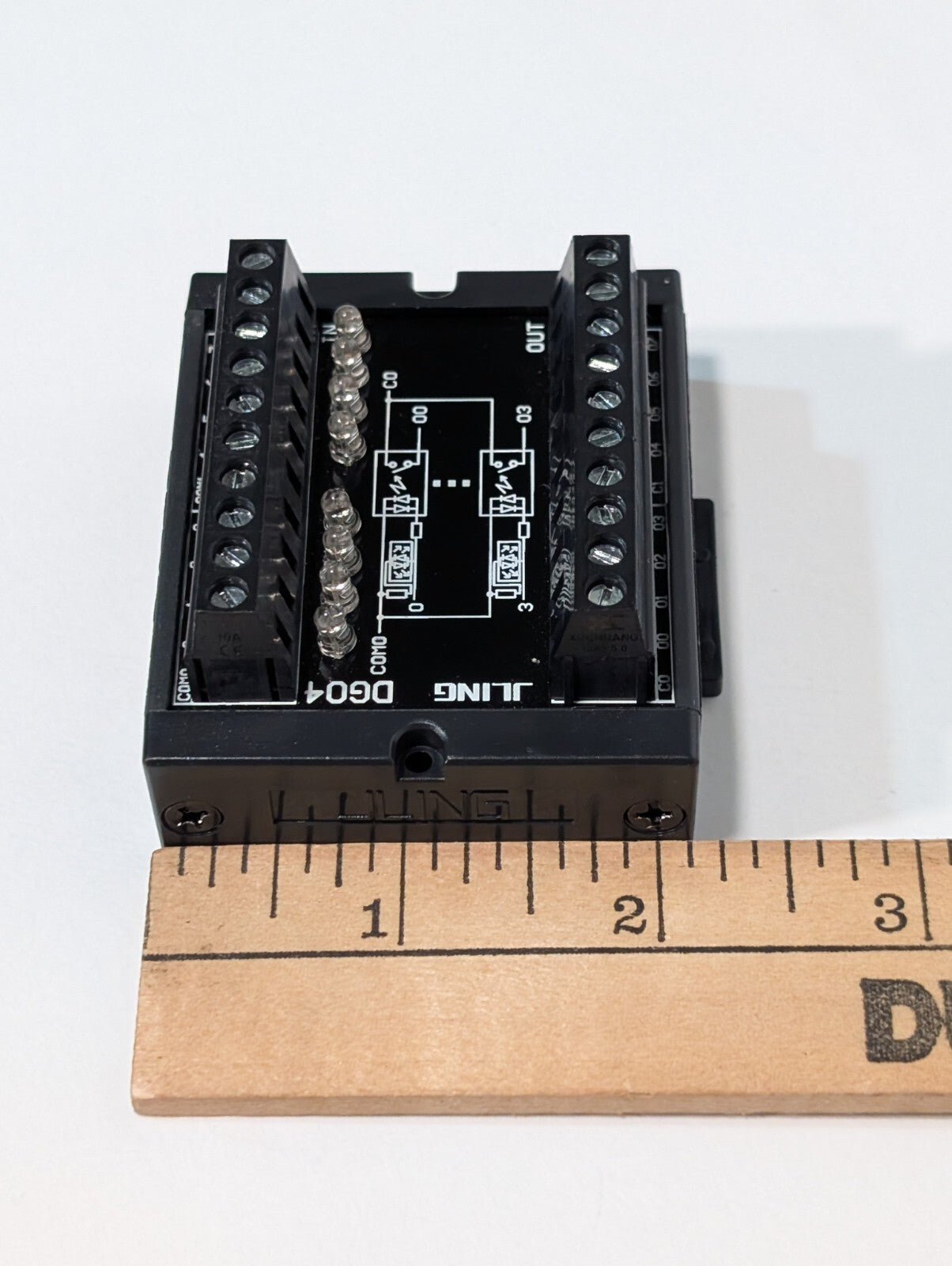 2) JLING DG04 8-Channel NPN to PNP Signal Converter 10-28VDC 10KHz Max Frequency