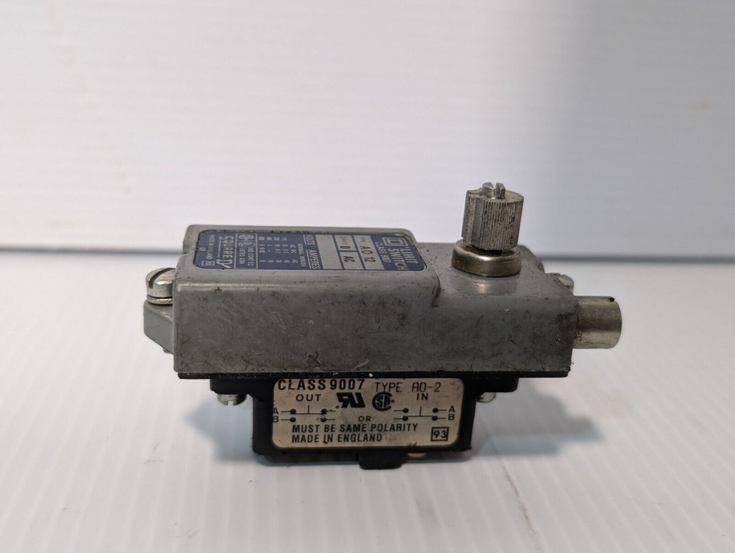 Square D, Class 9007, AO 12, AO12 Limit Switch + Returns, A012