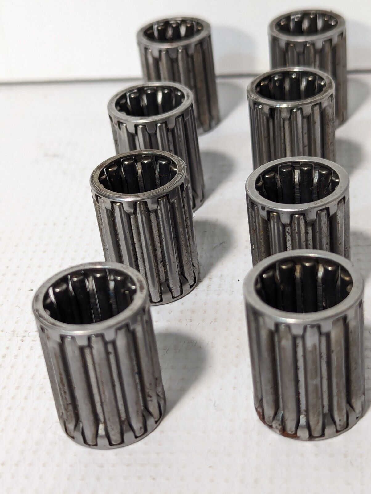 Lot of 8 Unbranded Needle Roller Bearings, 1-3/16 inch tall, 5/8 inch ID