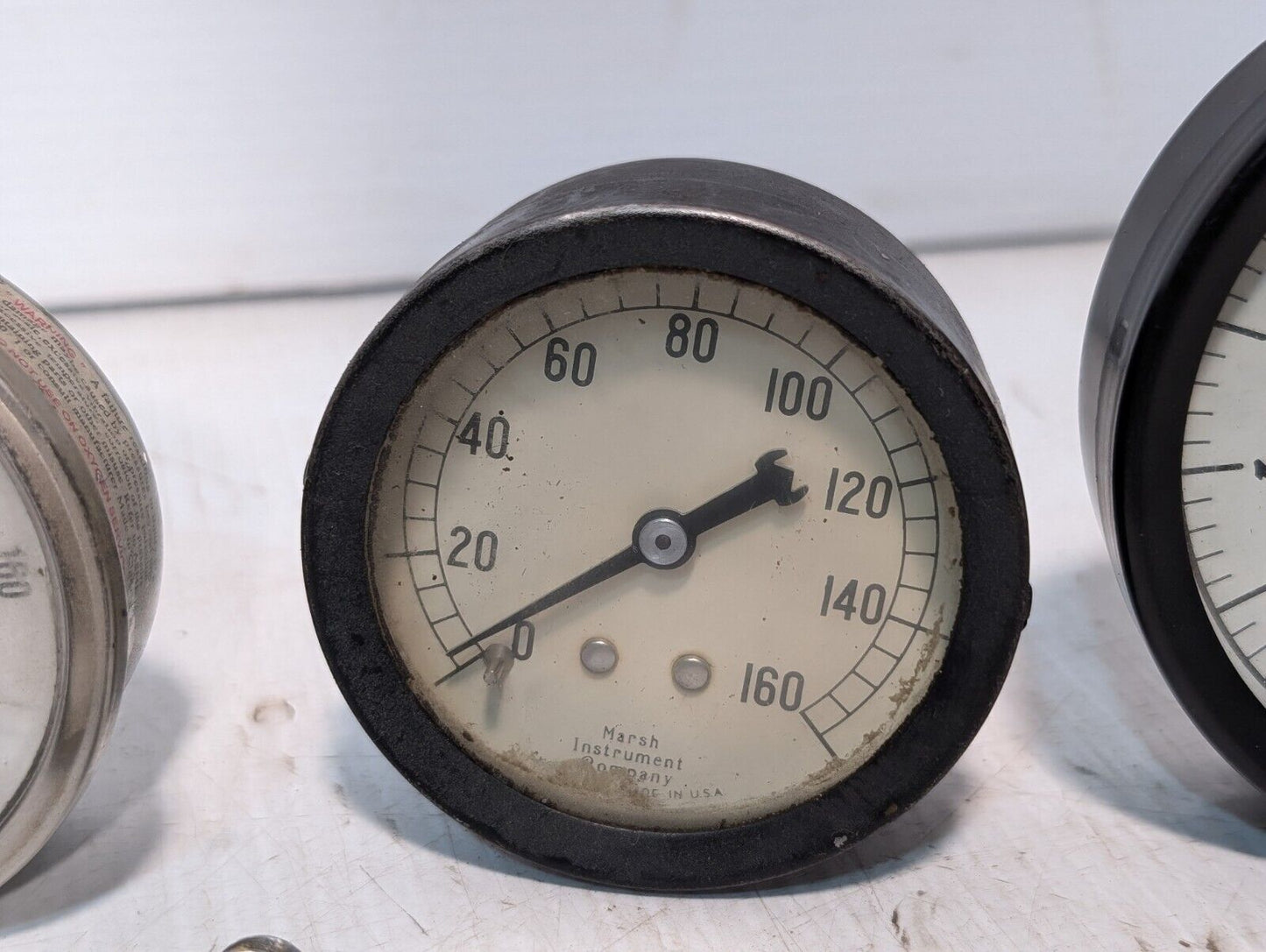 Lot of 11 Pressure Gauges, Assorted Brands and Sizes - Free Shipping
