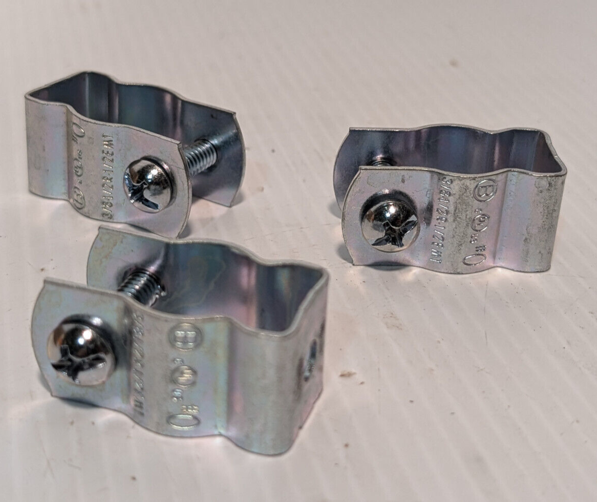 100 Ct. box Bridgeport Fittings 2100 3/8"-1/2" Rigid Conduit Hangers, Free Ship.