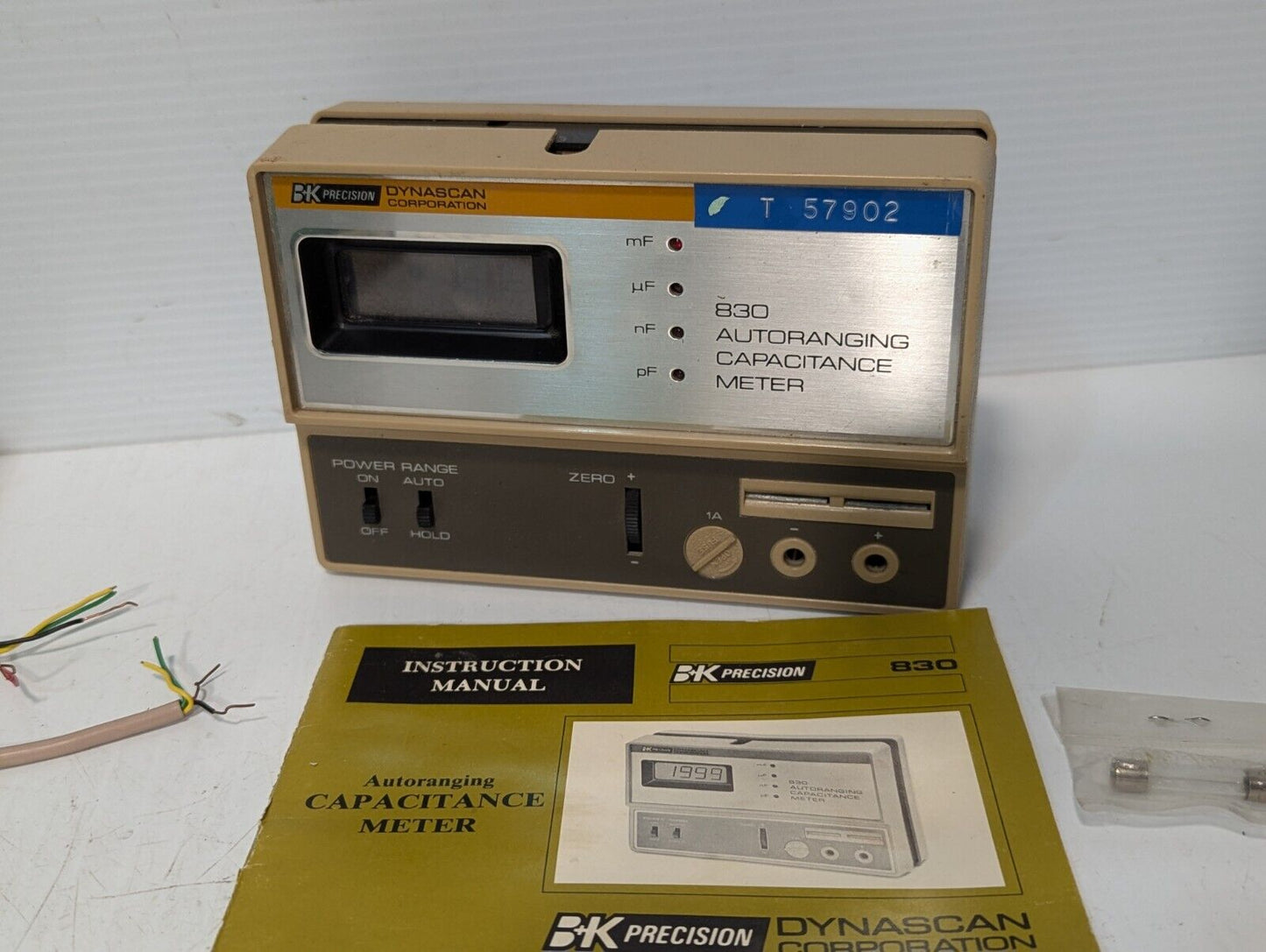 Dynascan T57902 830 Autoranging Digital Capacitance Meter - Free Shipping+Return