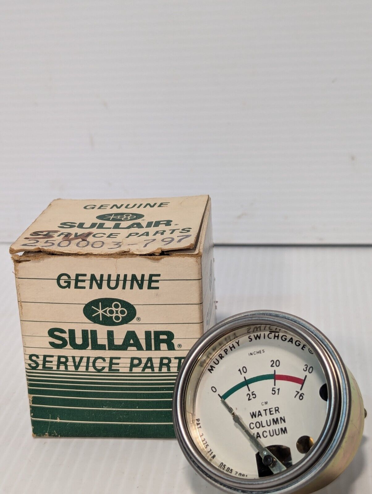 Sullair 250003-797 replacement gauge, new old stock - Free Shipping