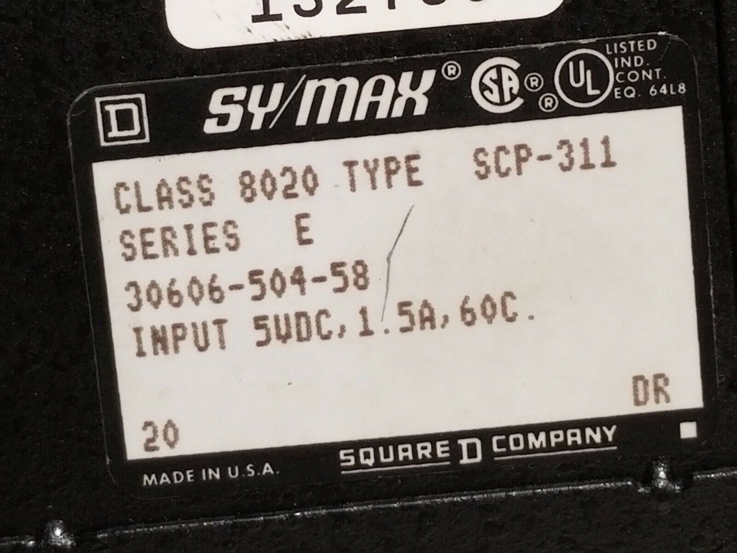 Square D SY/MAX 8020-SCP-311 model 300 processor with power supply and modules