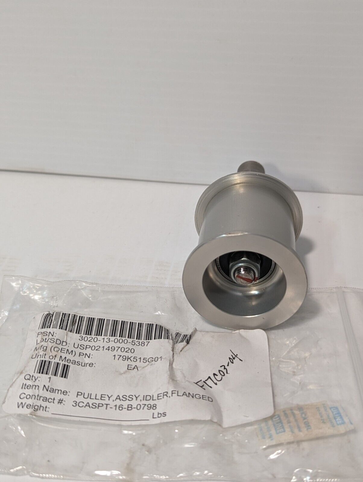 179K515G01 Flanged Idler Pulley Assembly, 3020-13-000-5387 -Free Shipping
