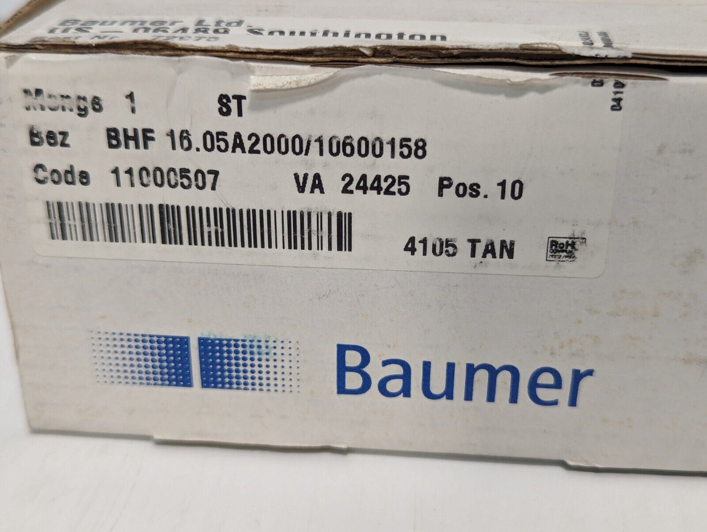 Baumer CH-8501 BHF 16.05A2000/10600 158 Optical Rotary Encoder - Free Shipping