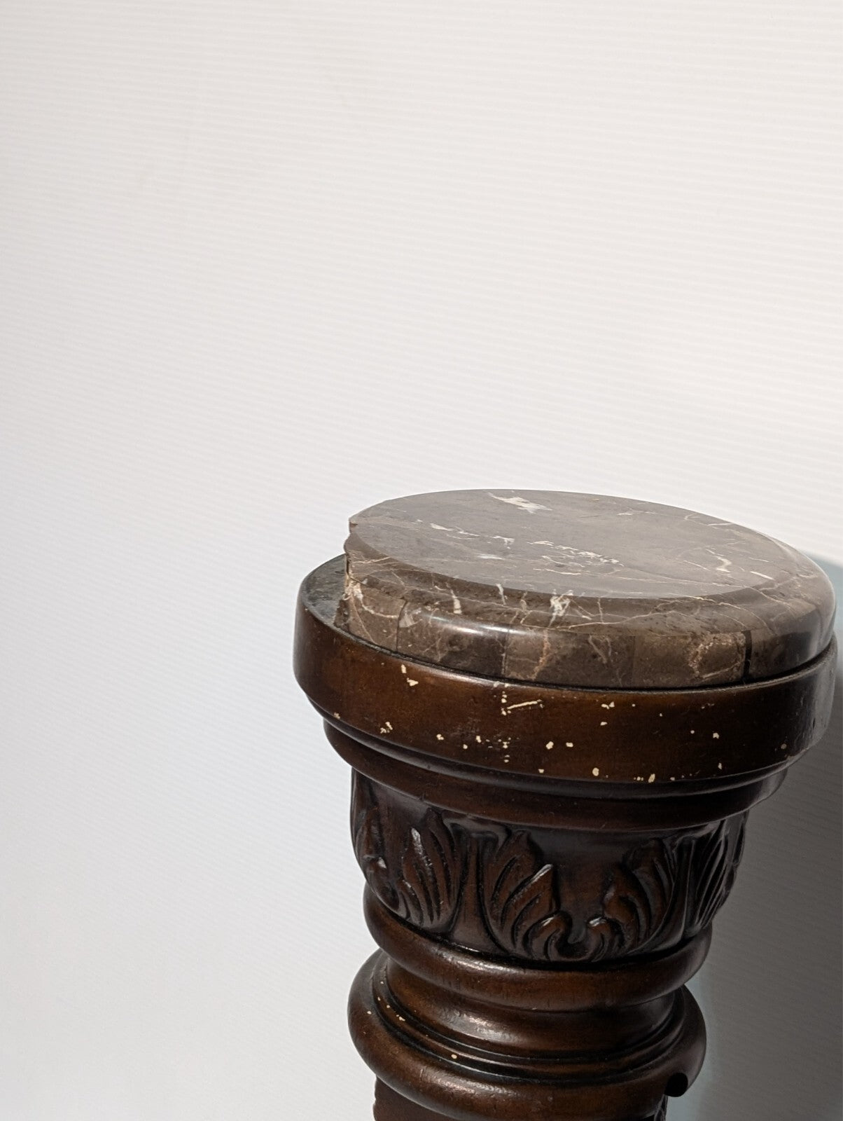 Vintage Pair of Carved Victorian Pedestals and Plant Stands