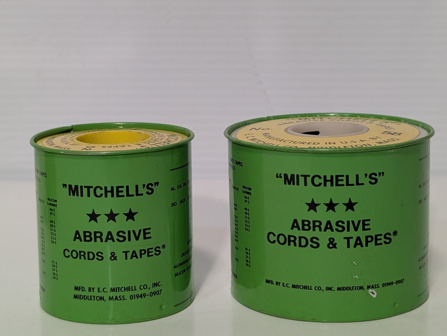 7 Rolls - Mitchell's Abrasive Round Cords & Tape No. 58 (qty 5) / No 52 (qty 2)