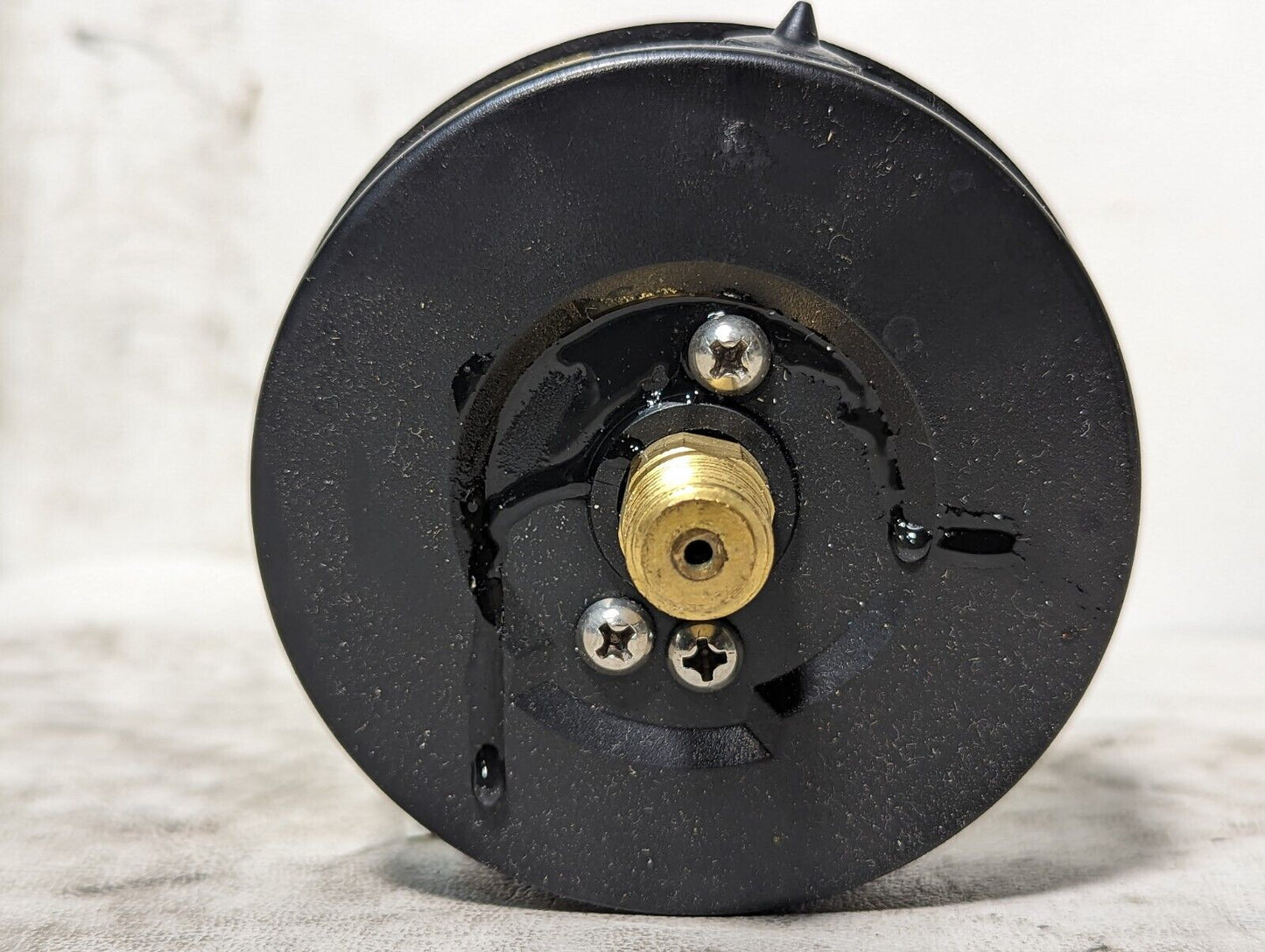 4FLN9 pressure gauge, 3.5 in, 0-1000PSI, ABS case, bronze tube, brass connection