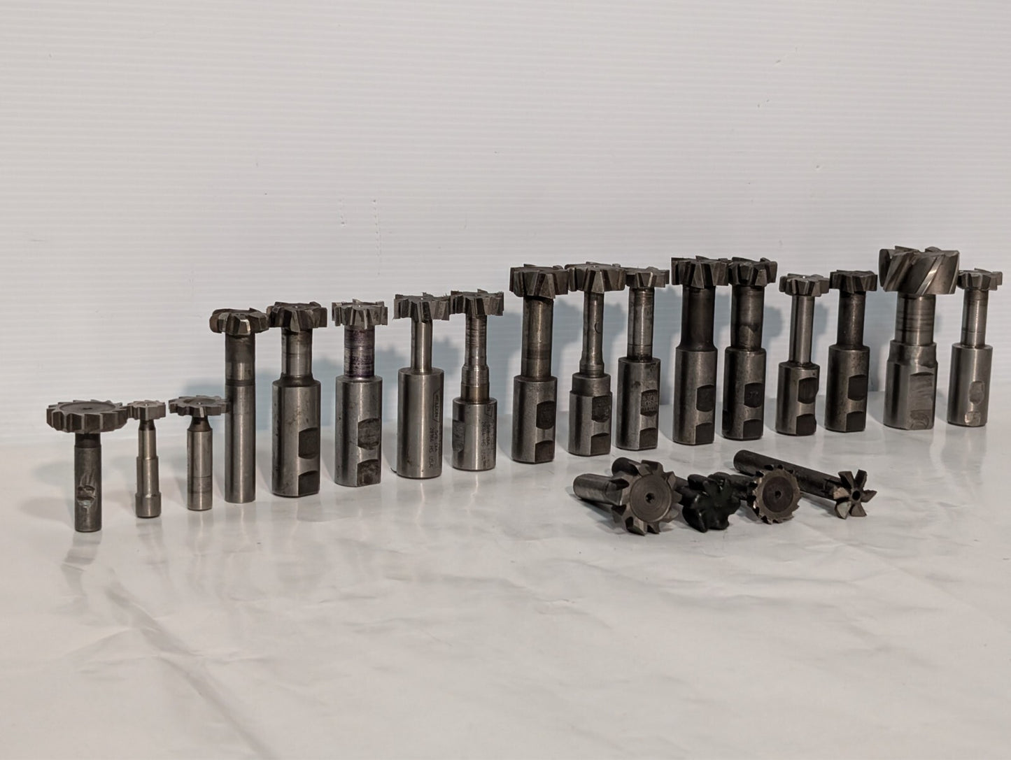 (21) Weldon T-Slot Cutters, Assorted, Includes 3/4 6-7, 5/7 5/8, See photos