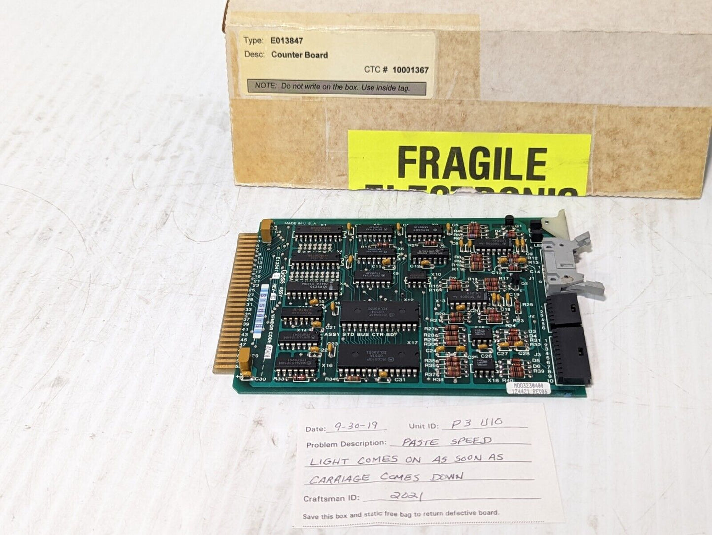 Goss E13847- Rev-5 Counter Board Module - Free Shipping