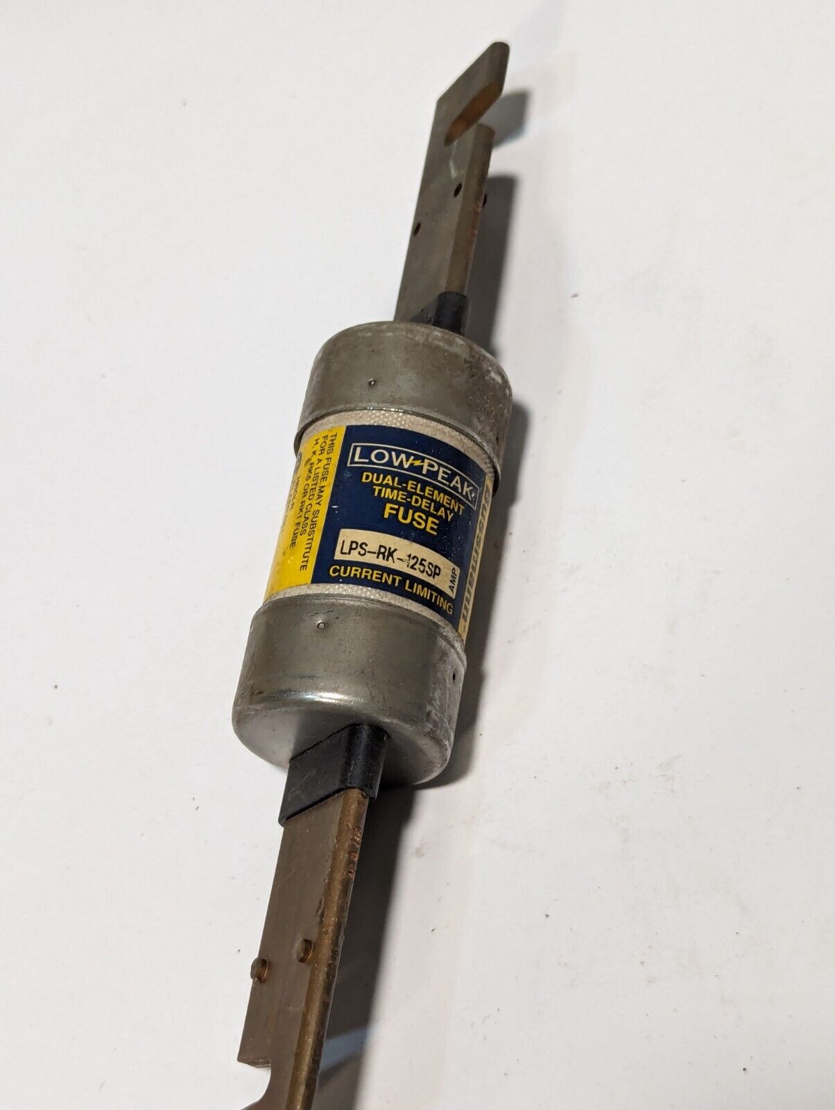 Bussmann LPS-RK-125SP fuse, 125A, 600V, low peak, dual element, current limiting