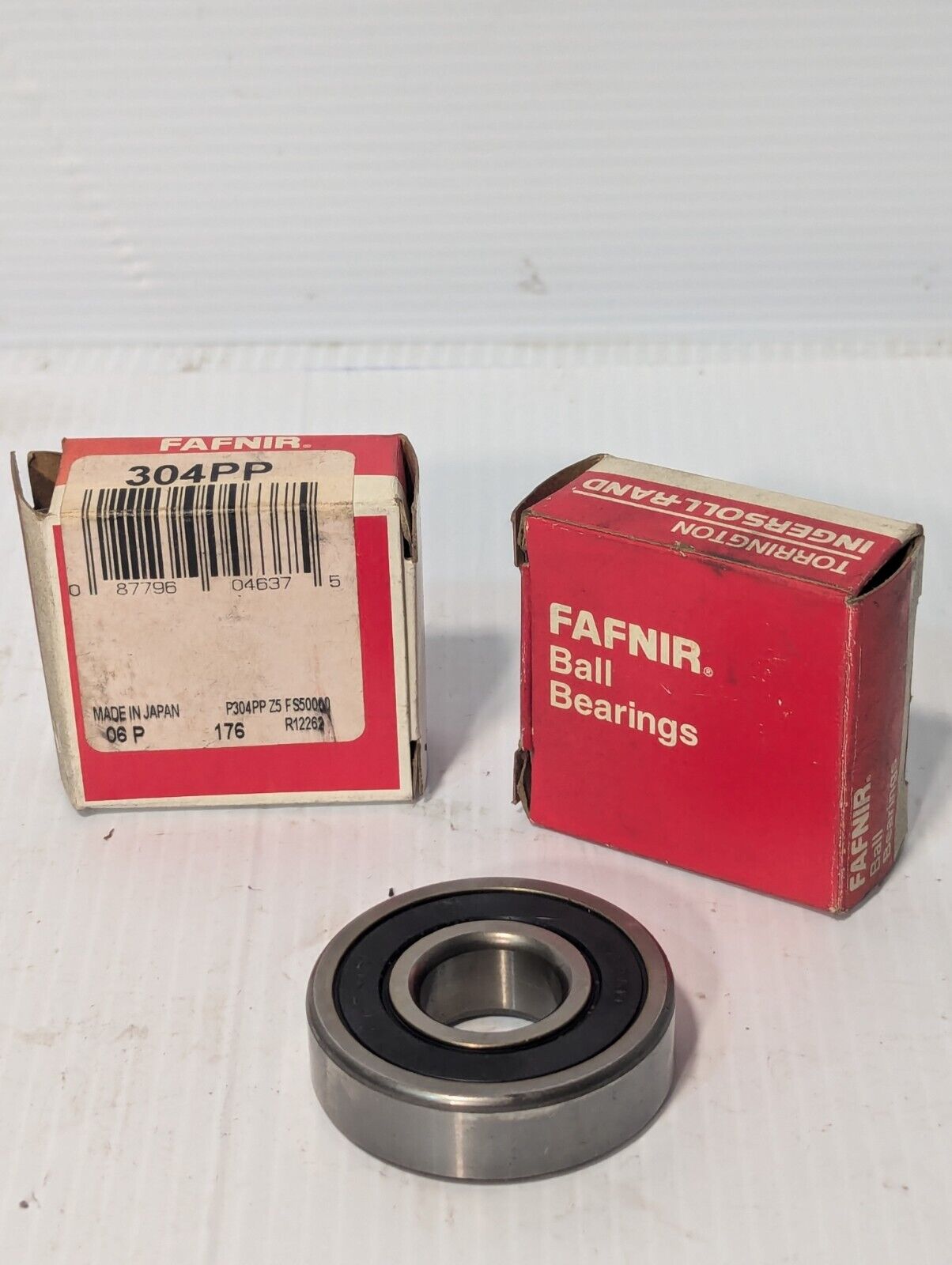 Lot of 2 Fafnir 304PP Radial Deep Groove Ball Bearing - Free Shipping