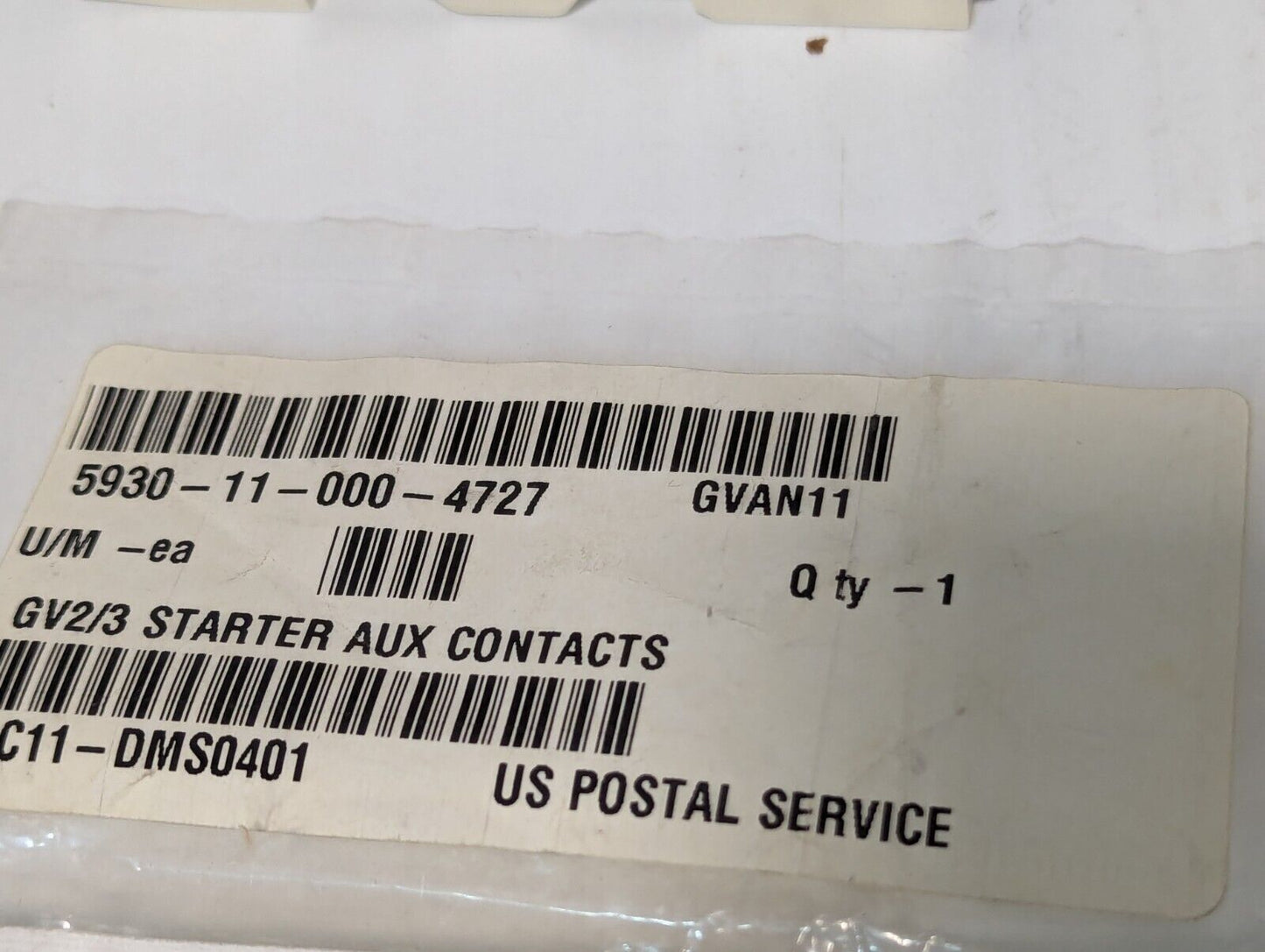 Schneider GVAN11 Starter Auxiliary Contact GV2/3 B600 - Free Shipping
