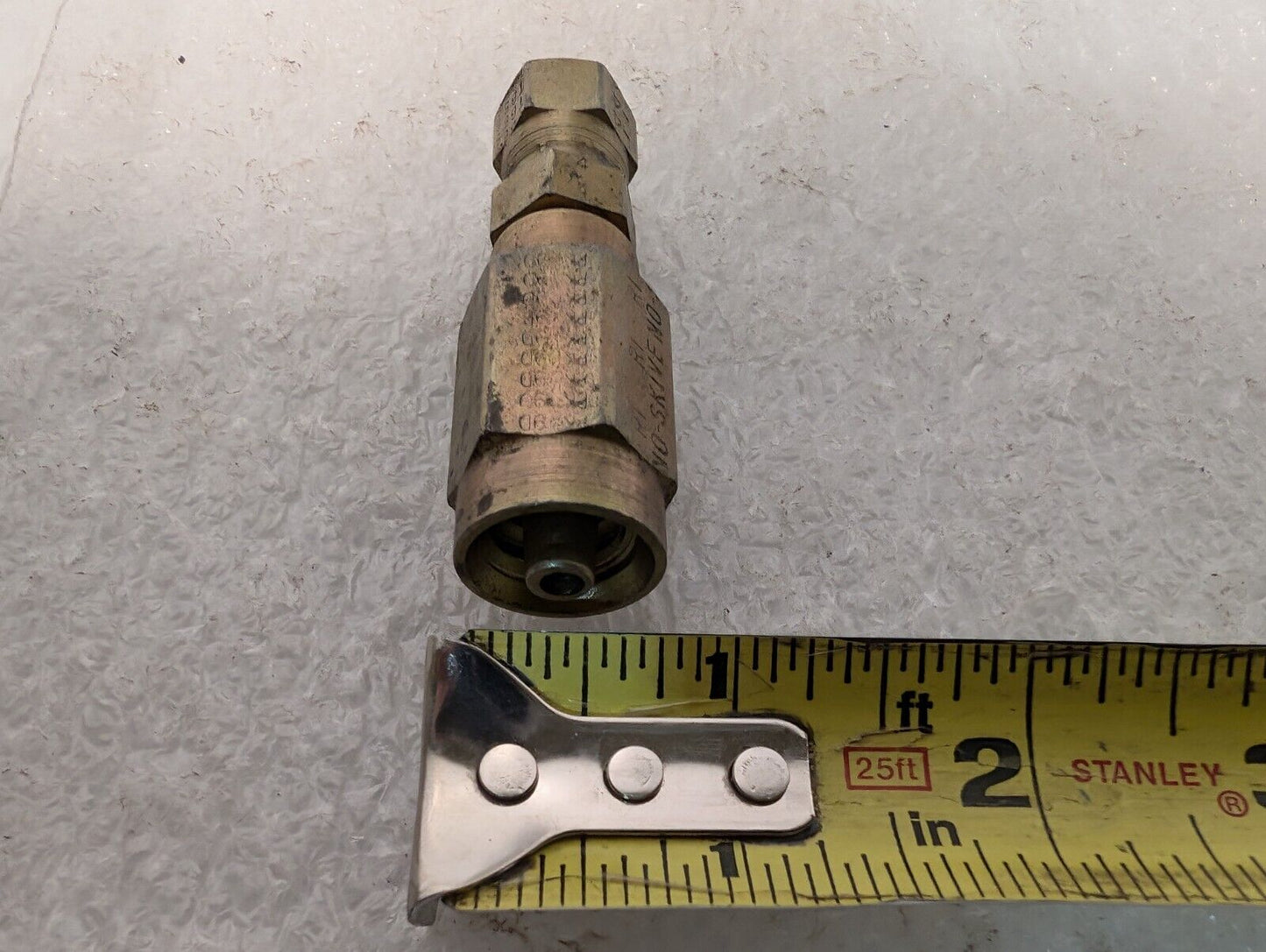 3 Pieces Parker No Skive Field Attachable Hydraulic Hose Brass Fittings