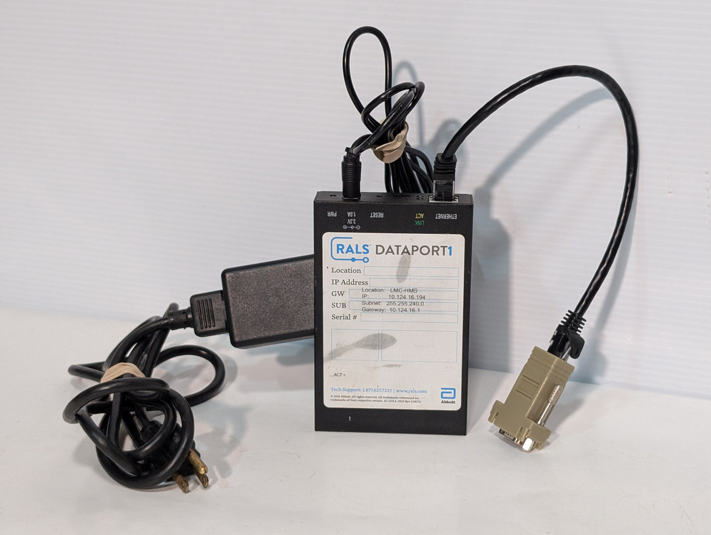 Abbott Rals Dataport 1 Digi One Real Port 50000723-01, Power Supply