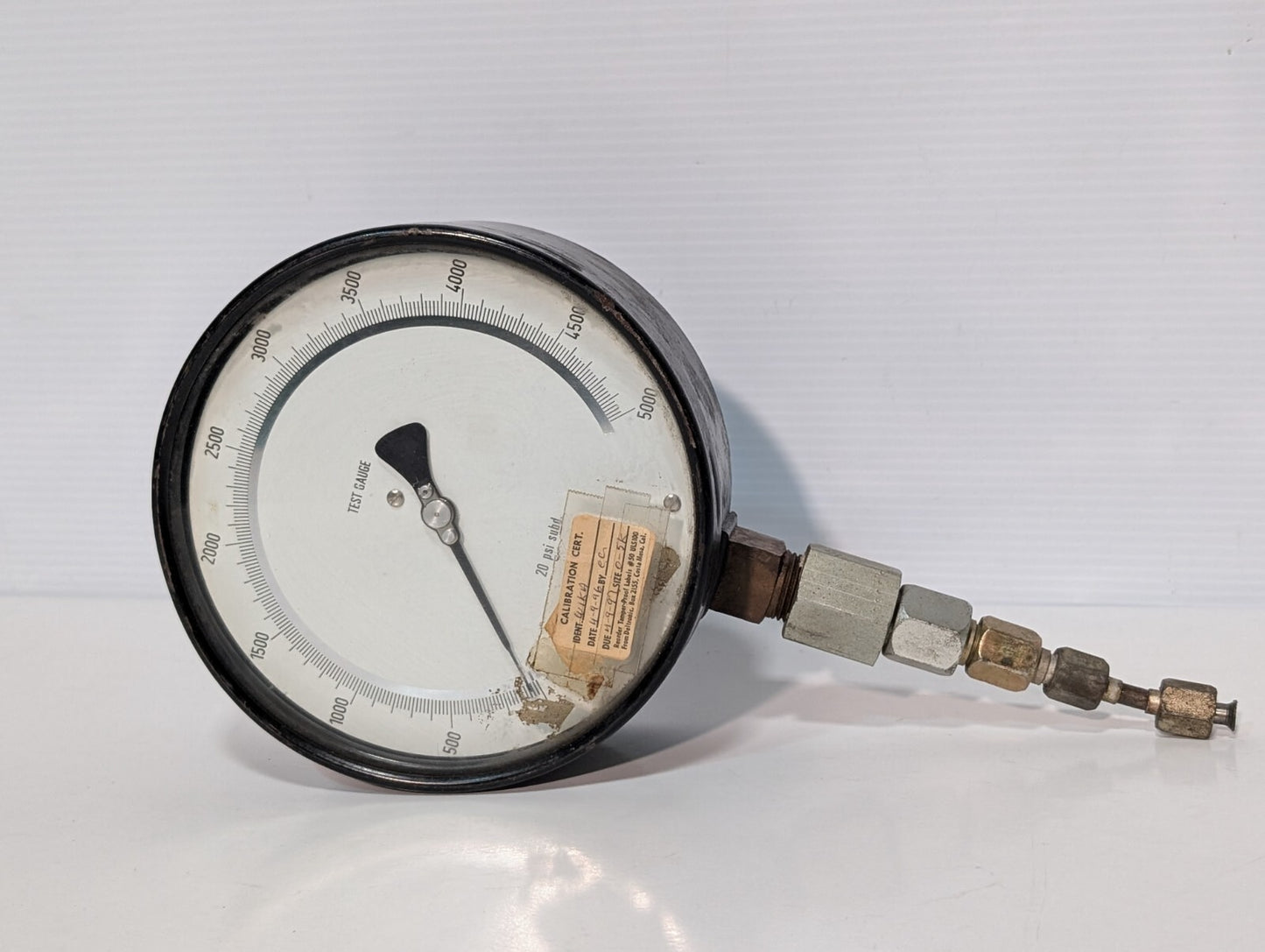 WIKA Test Gauge, 6" Dial Face, 0-3000psi Gauge, 1/2"npt, 20psi Dial Increments