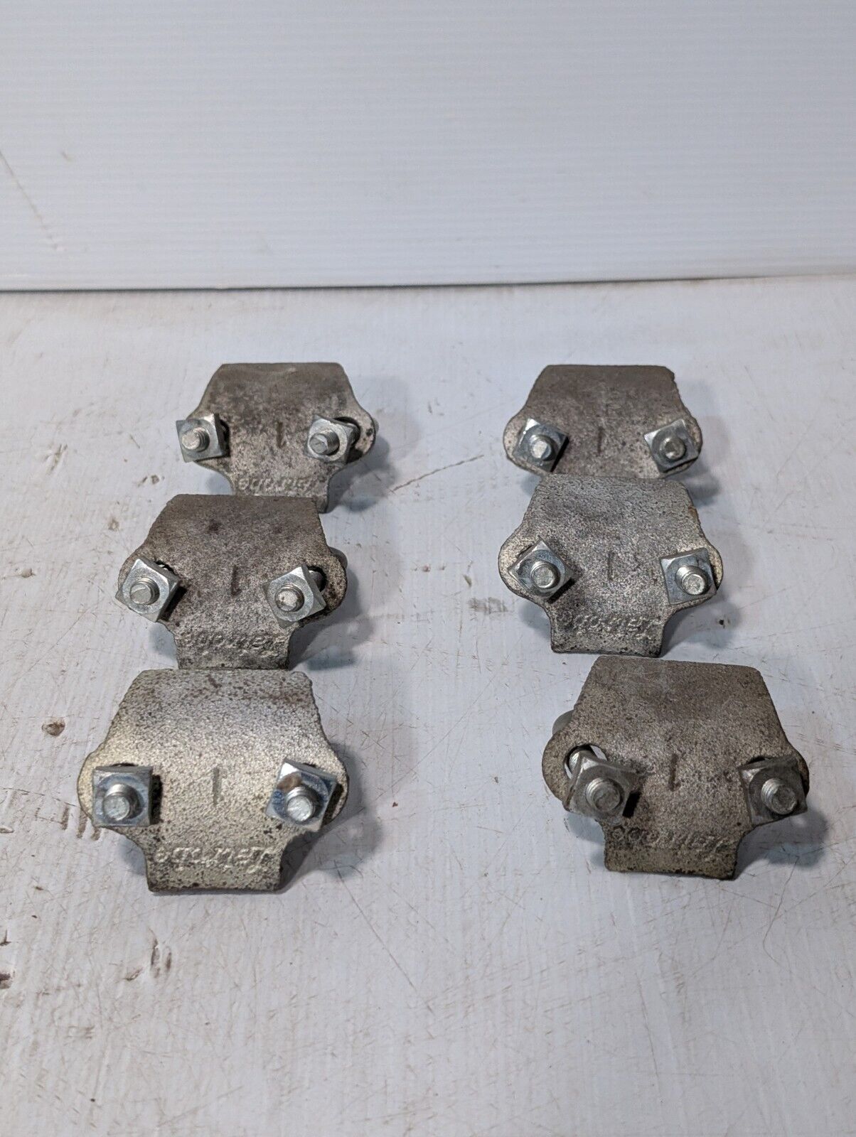 Lot of 6 Latrobe Right Angle Conduit Beam Clamp with U-Bolts - Free Shipping