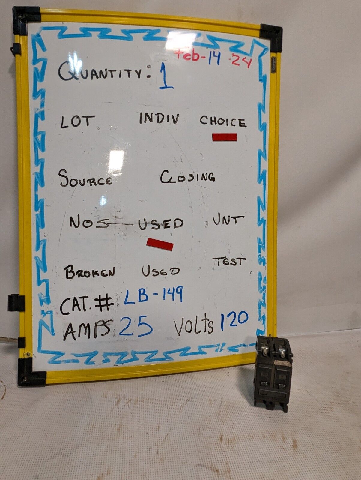 Westinghouse QC2025 Circuit Breaker, 25A, 240VAC, 2-Pole - Free Shipping
