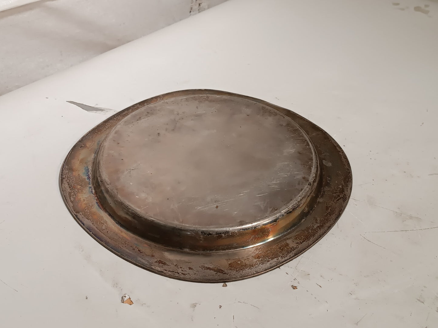 Vintage Glastonbury 503 Silver Serving Plate Art Deco 13" Diameter