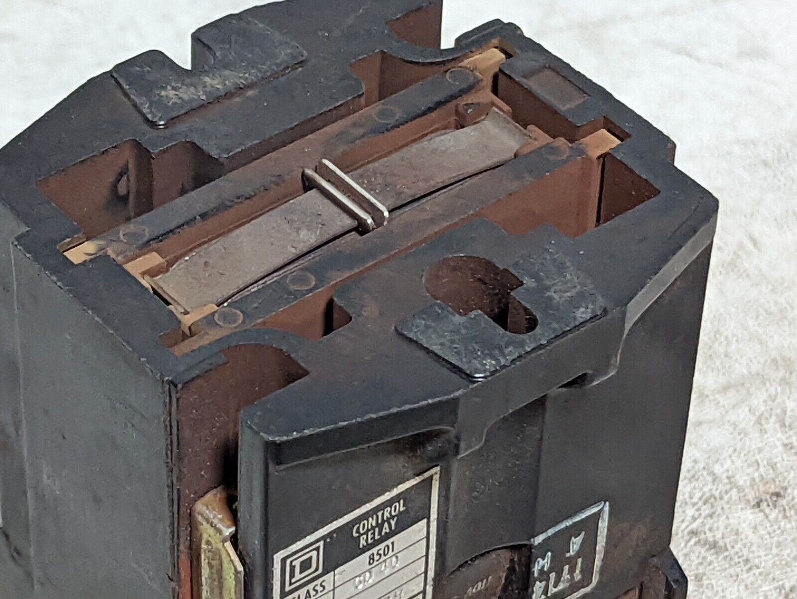 Square D 8501GO40 control relay, 110/120VAC coil, 8501G040