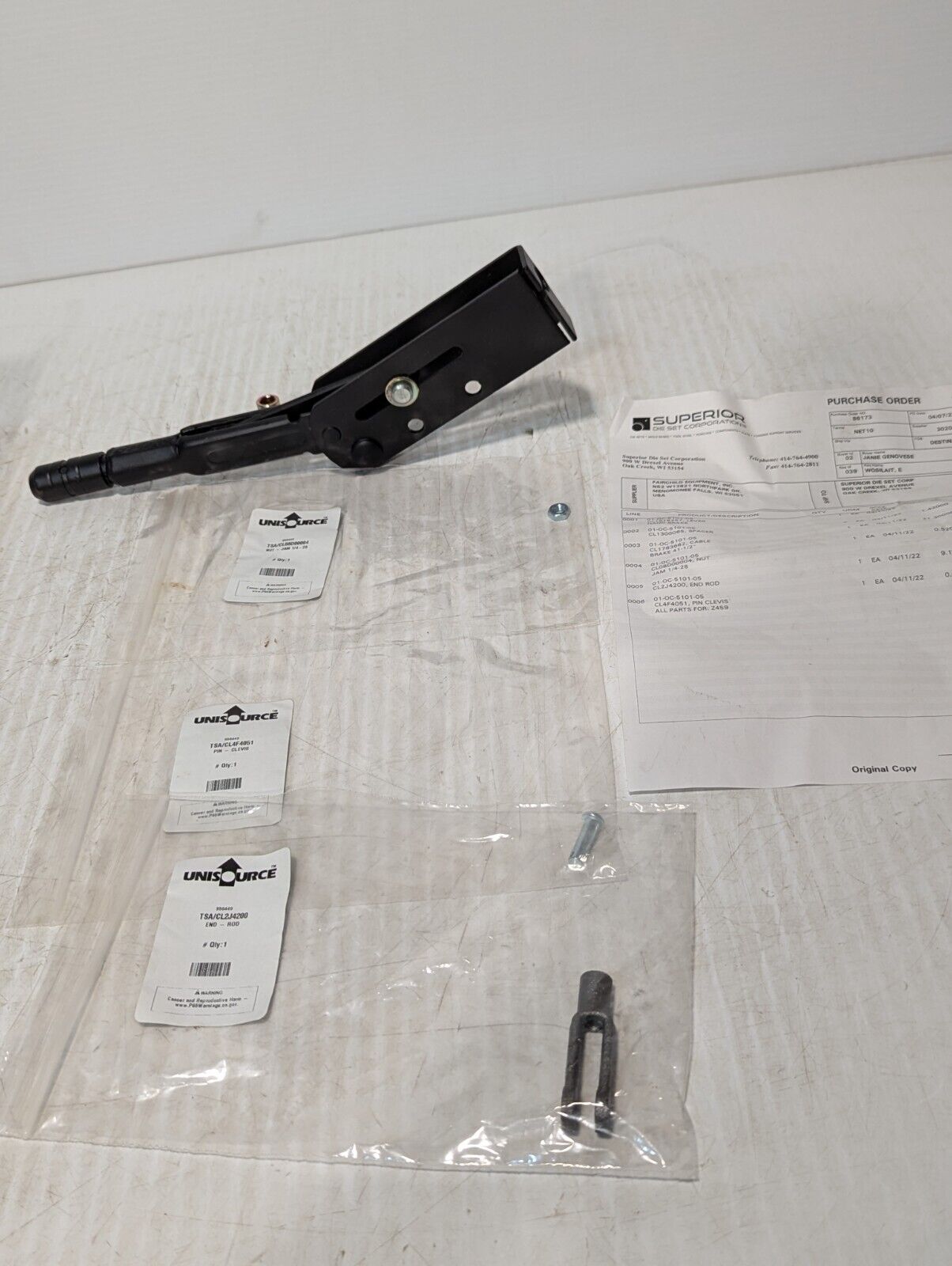 Unisource 956449 TSA/CL 1618257 Hand Brake Lever Clark - Free Shipping