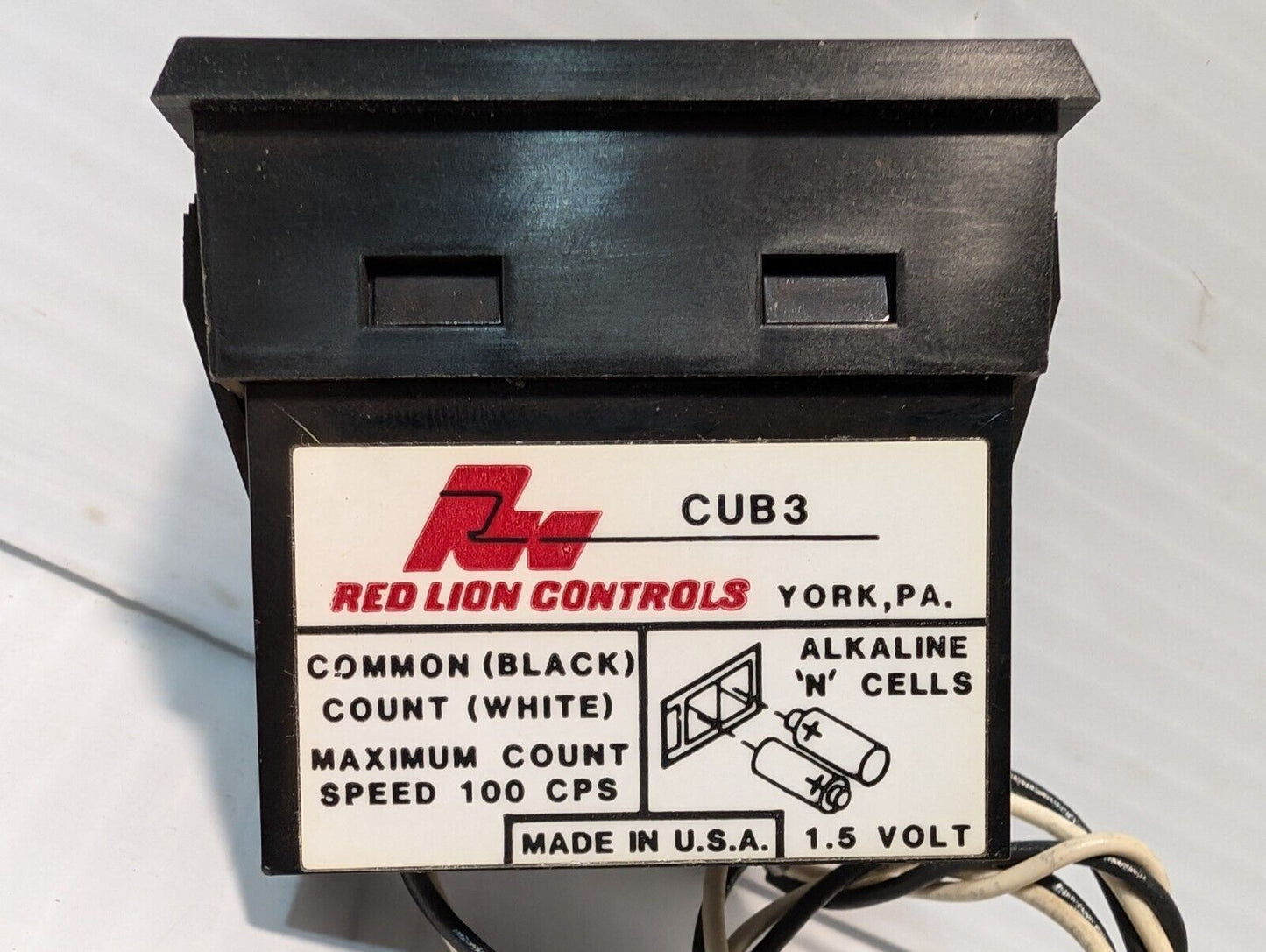 Red Lion CUB30000 CUB3 LCD Counter, 6 Character, Front Reset - Free Shipping