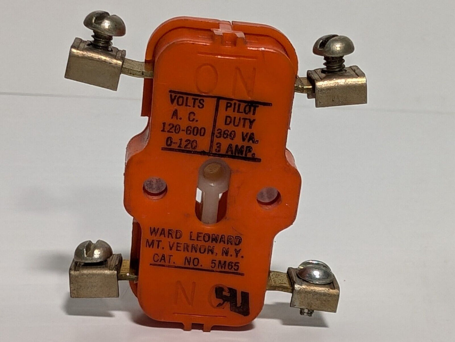 Ward Leonard 5M65 Auxiliary Contact 120-600 VAC 3 AMP