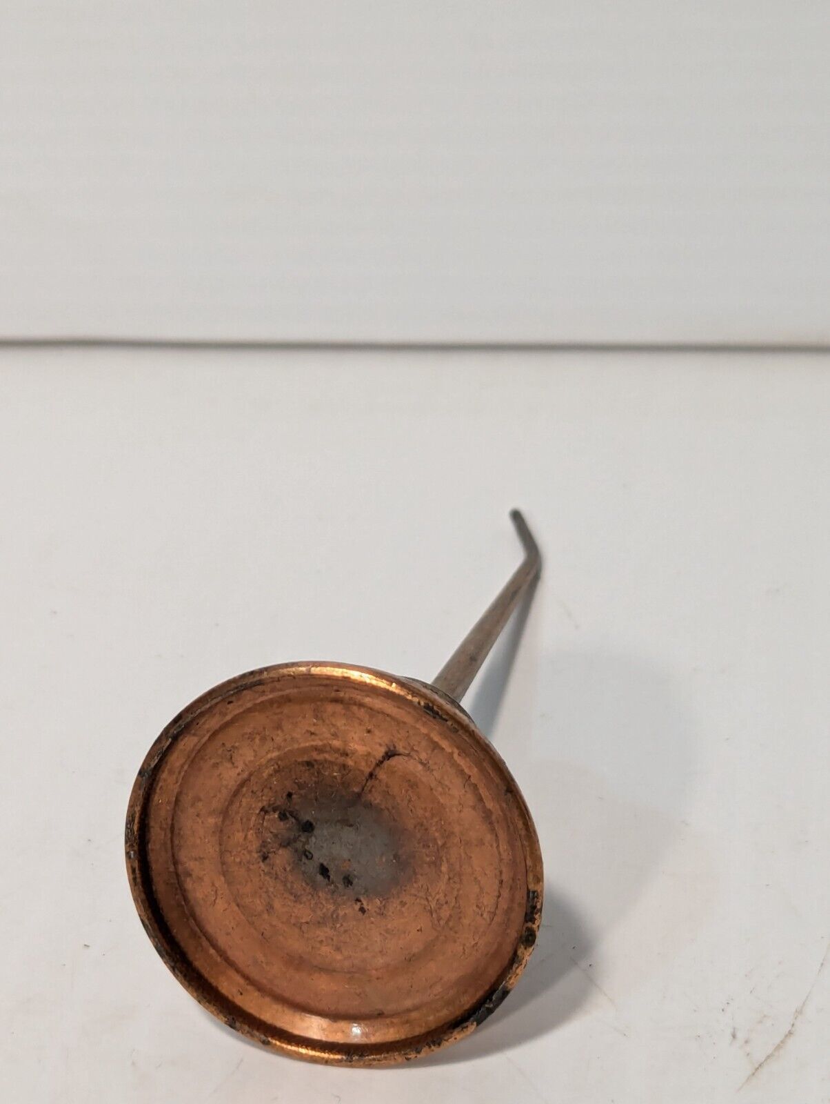 Unique Vintage Oil Can Copper Plate Thumb 5X2 Inches - Free Shipping