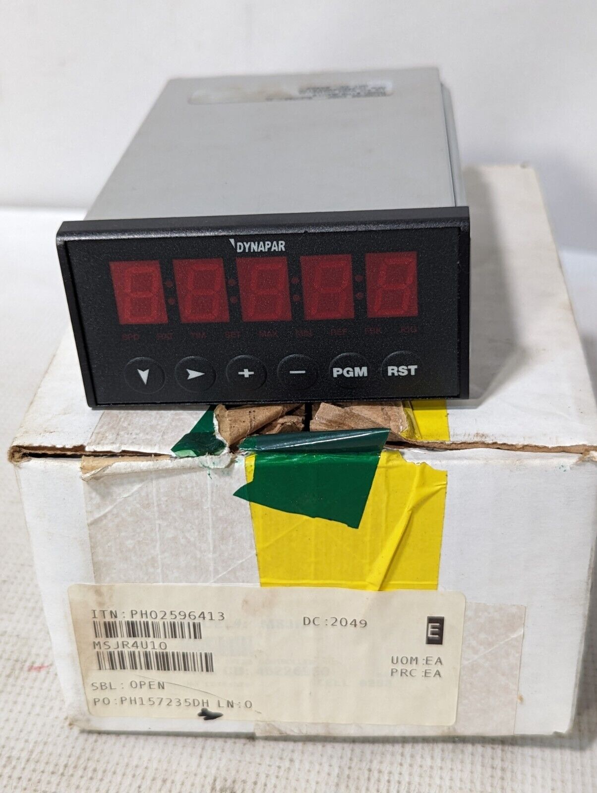 Dynapar MSJR4U10 Speed Regulator, 120/240vac, 1/8 DIN Digital - Free Shipping