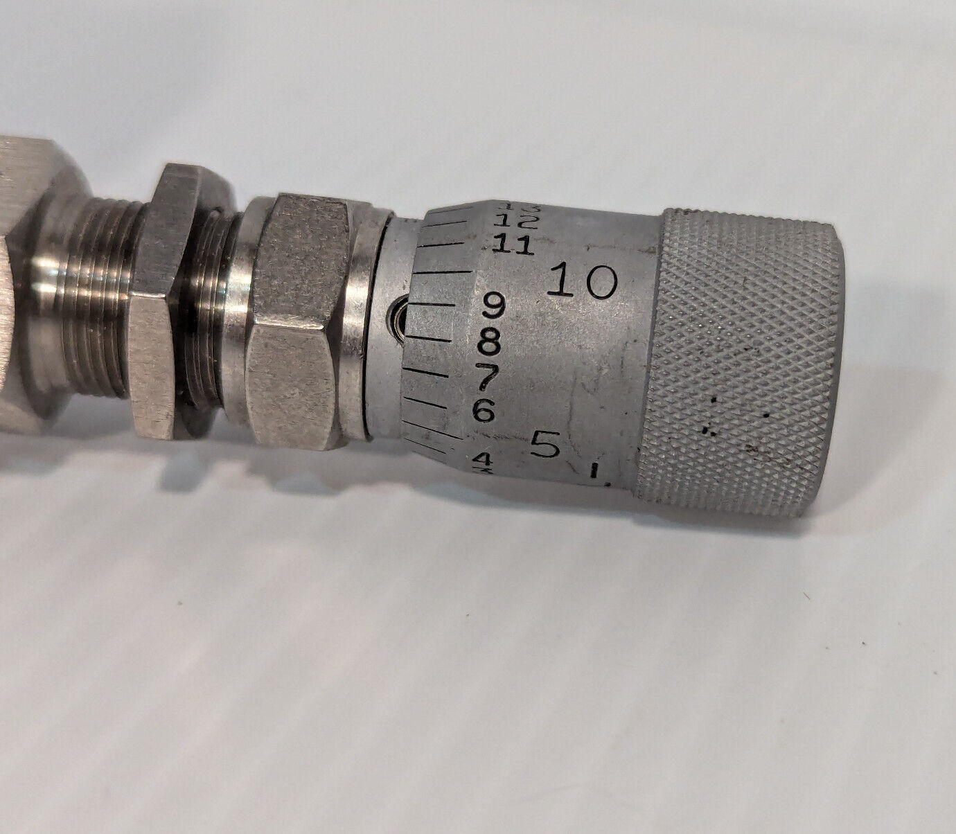 Whitey SS-22RS4 Stainless Steel High Precision Metering Valve, N2 Flow Control