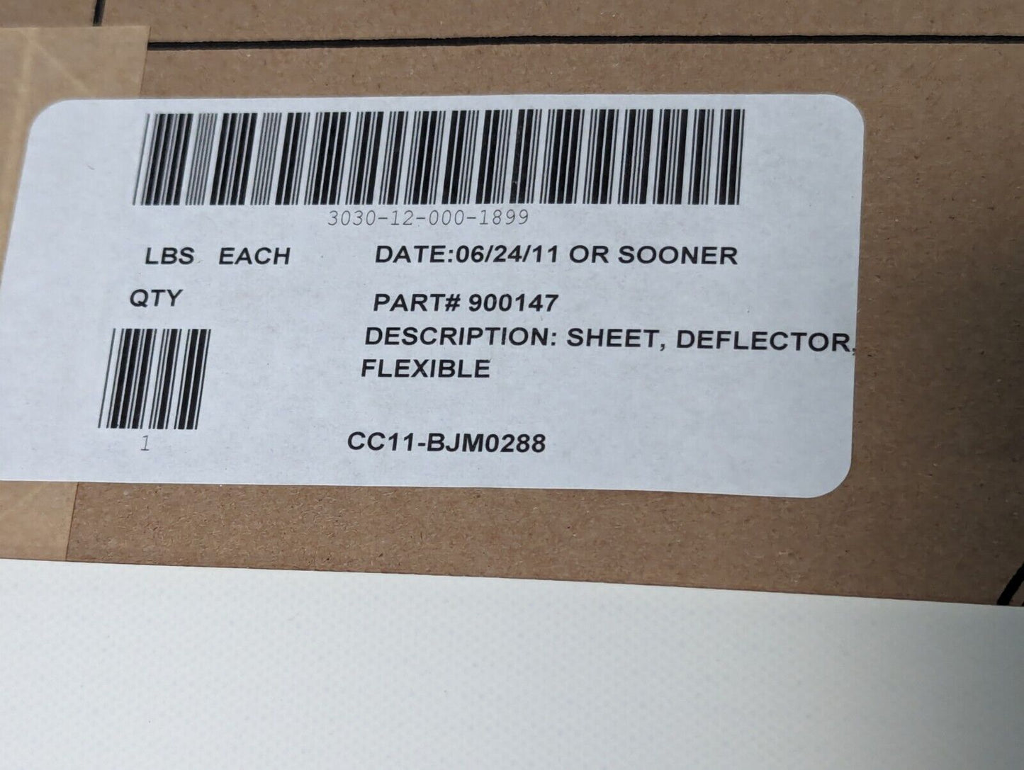 3030-12-000-1899 Flexible Sheet Deflector - Free Shipping
