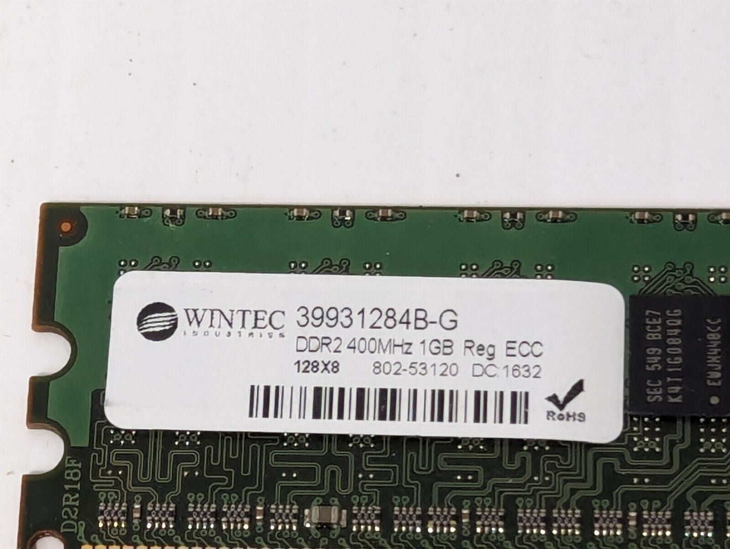 Wintec 39931284B-G 1GB DDR2 ECC - Free Shipping