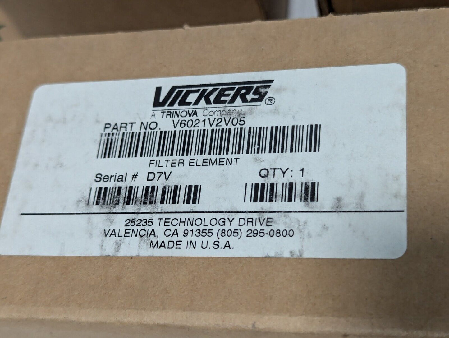 Vickers V6021V2V05 Interchange Hydraulic Filter - Free Shipping