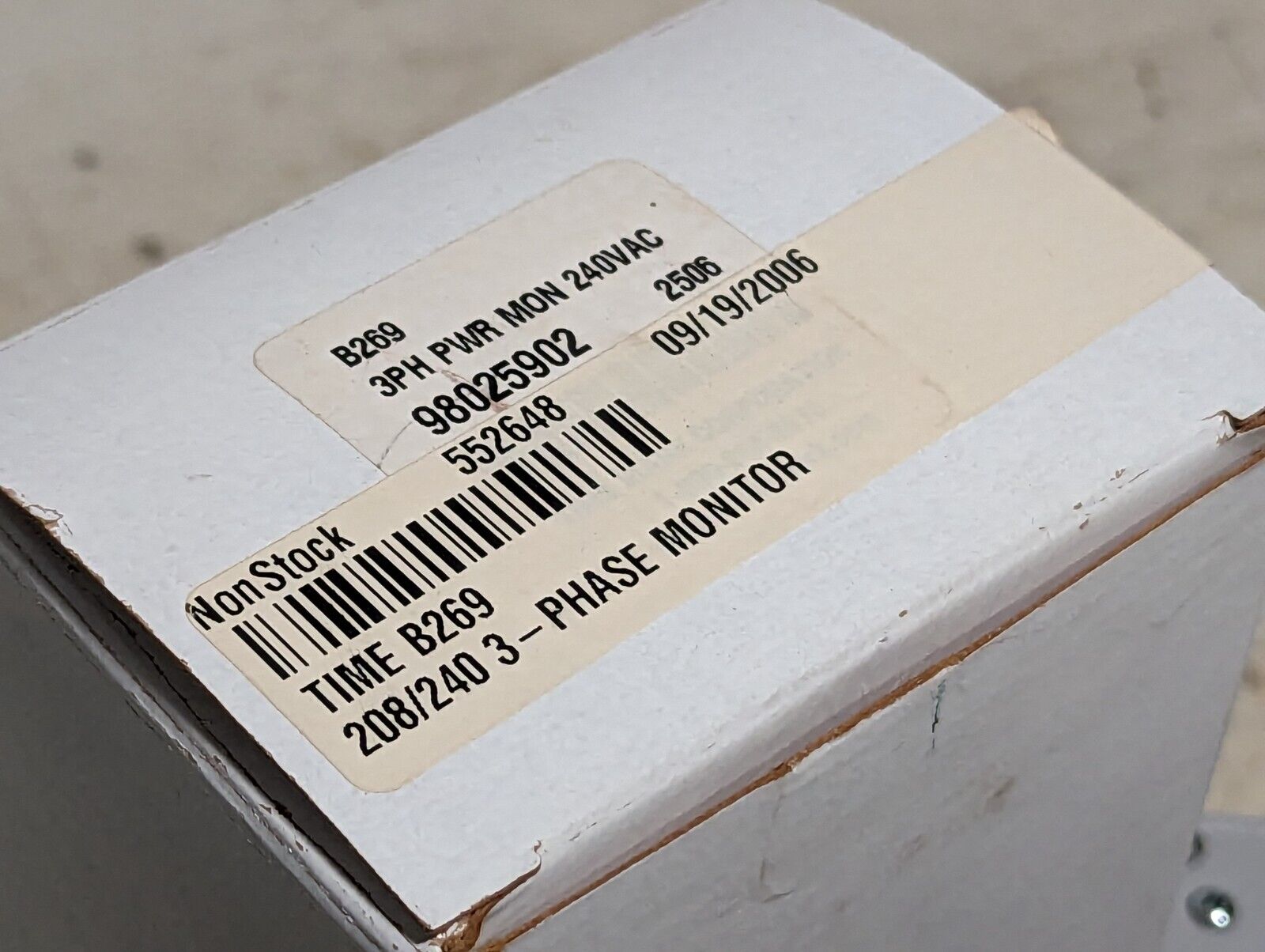 TimeMark B269 3 phase over/under power monitor