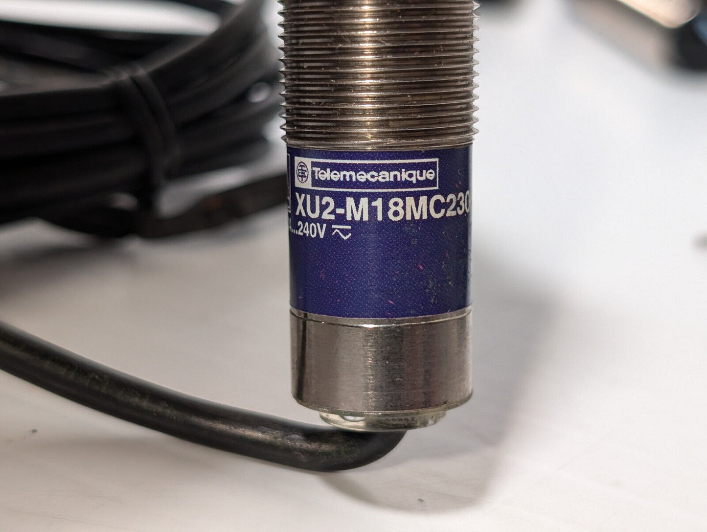 Telemecanique XU2-M18MC230-T Photoelectric Sensor, Thru-Beam Transmitter, 240V