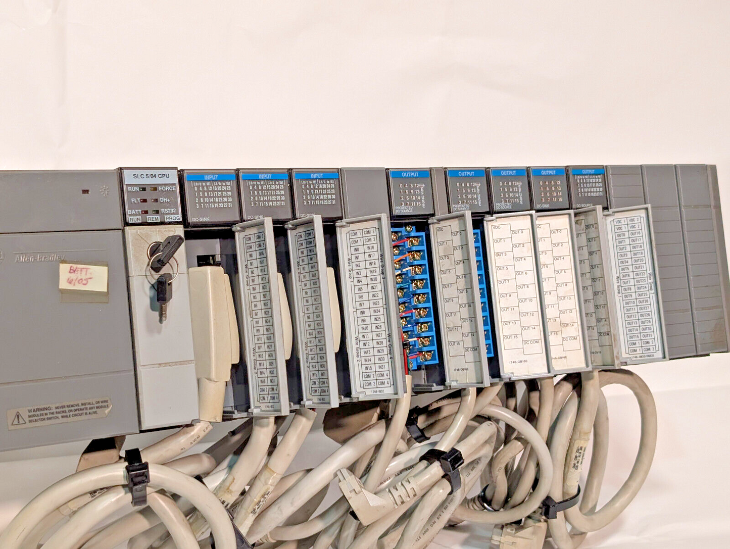 Allen Bradley 1746-A13 Chassis Rack, SLC500, 13-Slot; 1746-P2 SER C Power Supply