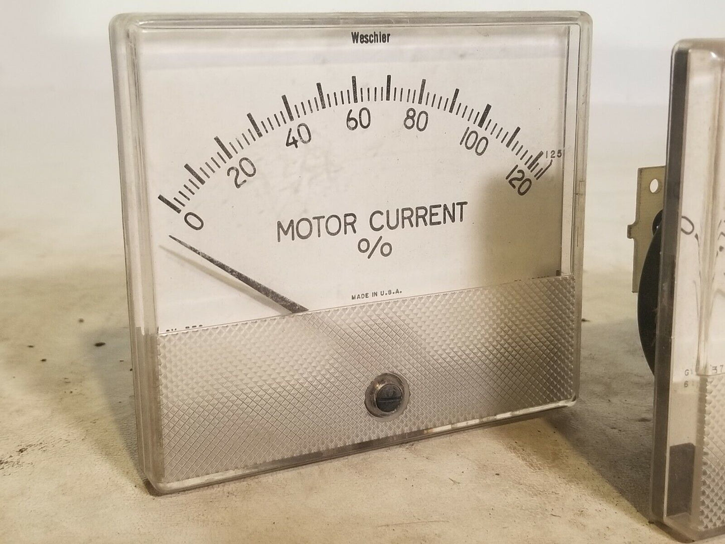 Weschler Motor Panel Meters, set of 3 - Current%, Speed%/Hz, VAC