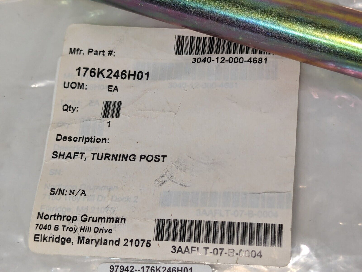 Turning Post Shaft 3040-12-000-4681 176K246H01 - Free Shipping