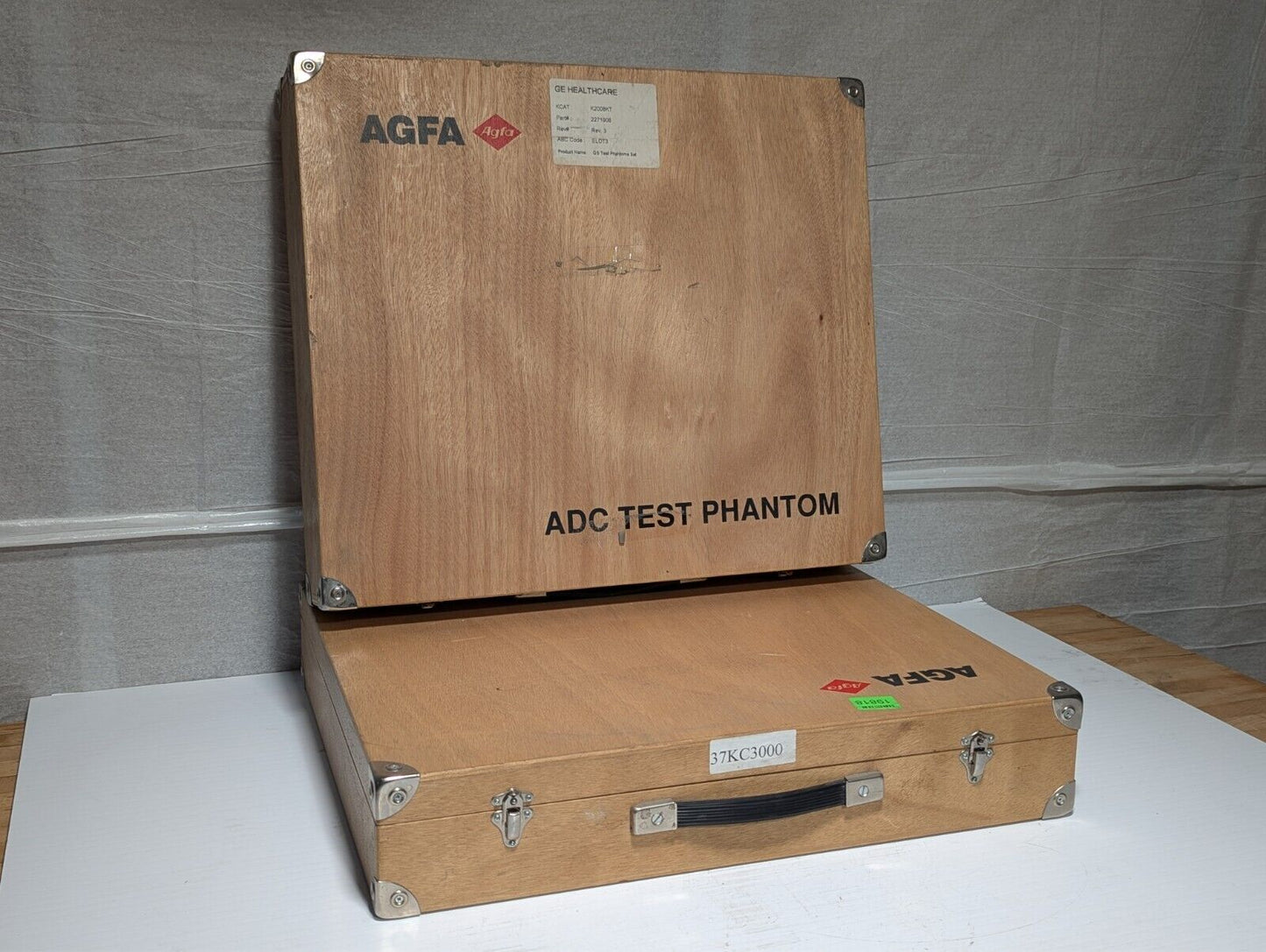 AGFA GE K2008KT QS test phantoms set, rev. 3, ELDT3, 2271906, ADC test phantom