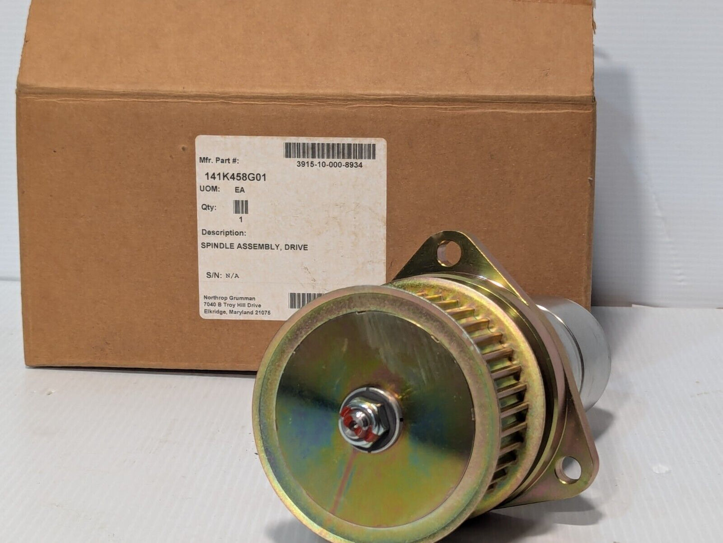Spindle Assembly Drive Northrup Grumman 141K458G01 - Free Shipping