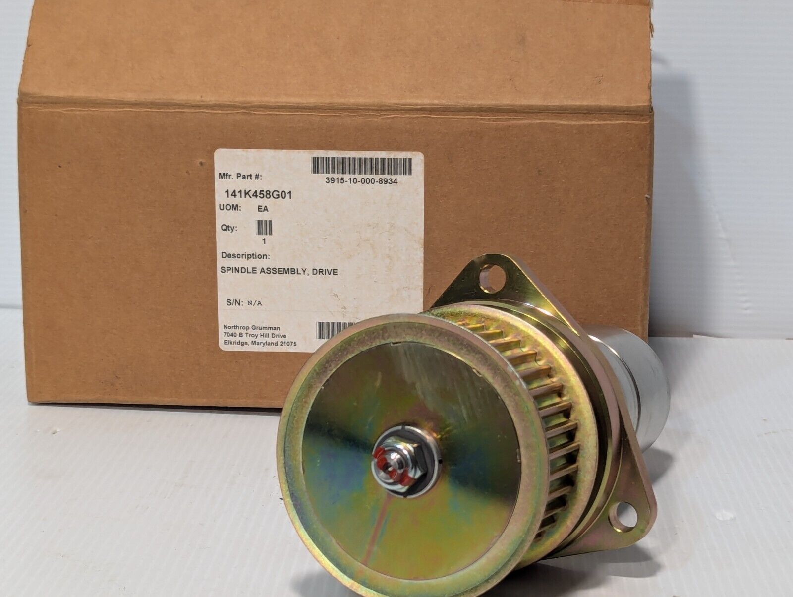 Spindle Assembly Drive Northrup Grumman 141K458G01 - Free Shipping
