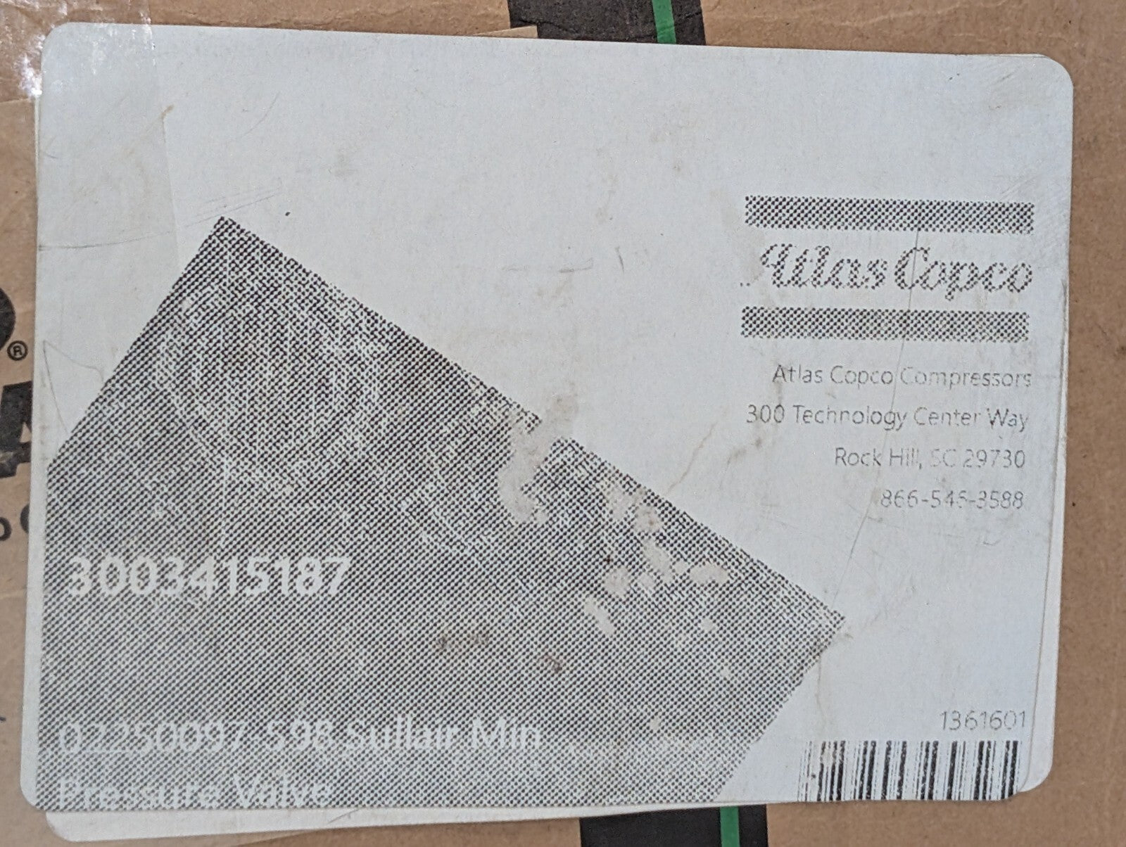 Sullair 02250097-598 Replacement Minimum Pressure Valve 250PSI -New in Box-