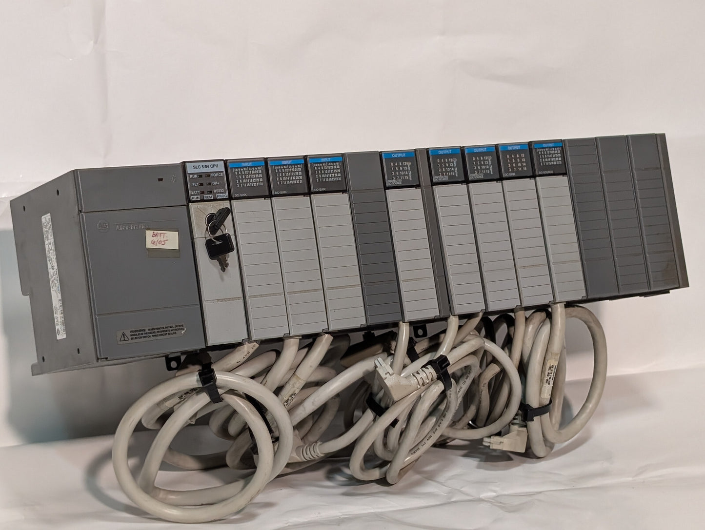 Allen Bradley 1746-A13 Chassis Rack, SLC500, 13-Slot; 1746-P2 SER C Power Supply