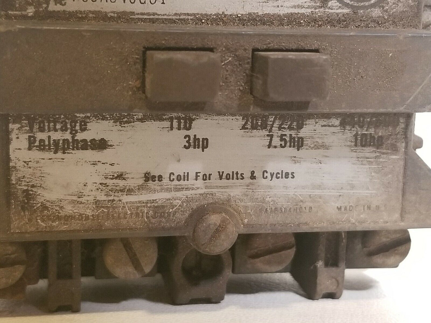 Westinghouse Motor Control A200MICAC 765A840GO1 Coil 505C806G01, 3-10HP 110-600V