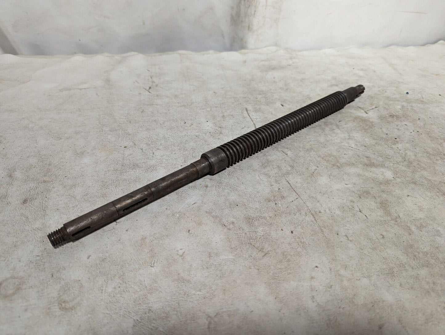 18.5 inch shaft, threaded, 1 inch diameter, 9 inches threaded, unbranded