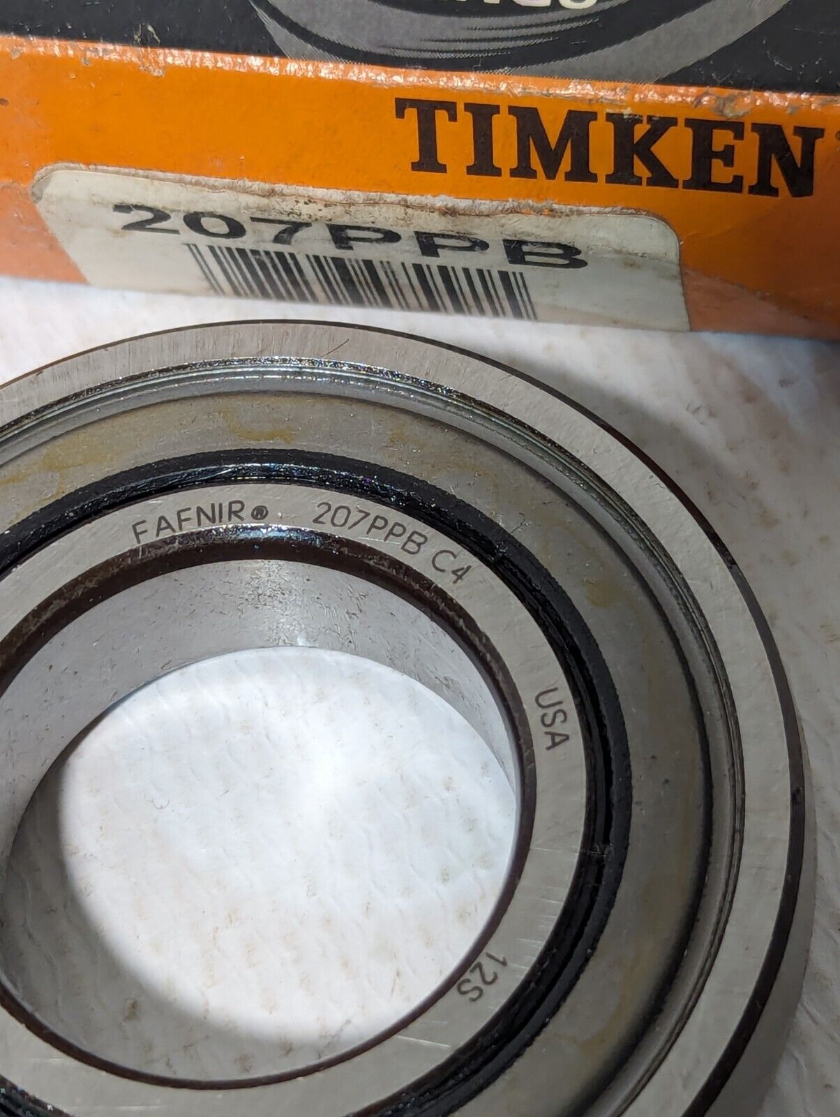 Timken (Fafnir) 207PPB Ball Bearing Double Sealed, 35mm ID, 72mm OD, 17 mm Width