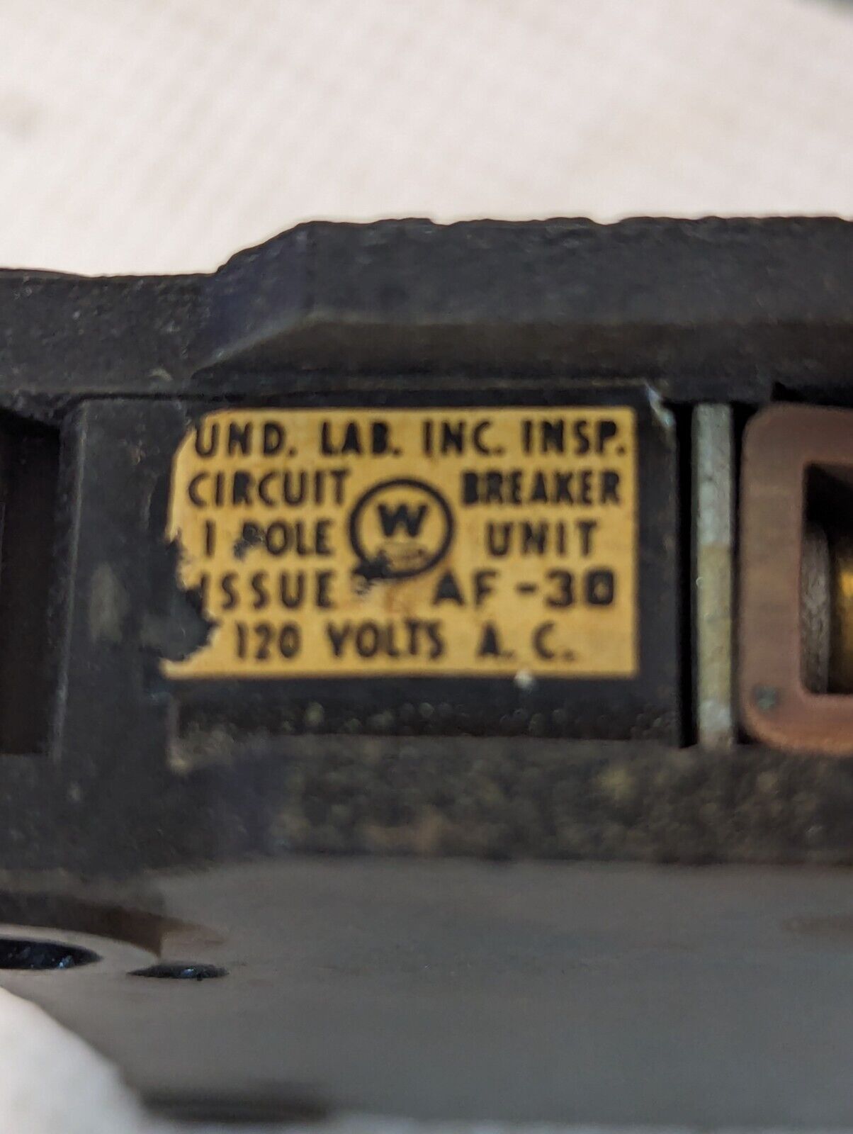(4) Westinghouse NP28398-D Circuit Breakers, 15 Amp, 120VAC, 1-Pole-Free Ship